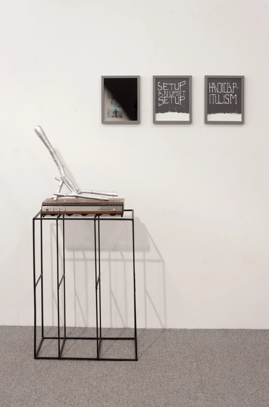 Installation View - The Sculpture Group's Transistor with collages and drawings