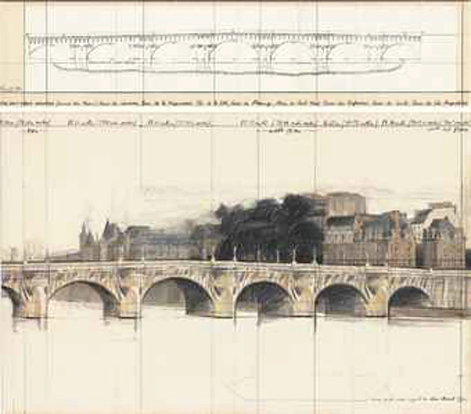 The Pont Neuf Wrapped (Project for Paris)