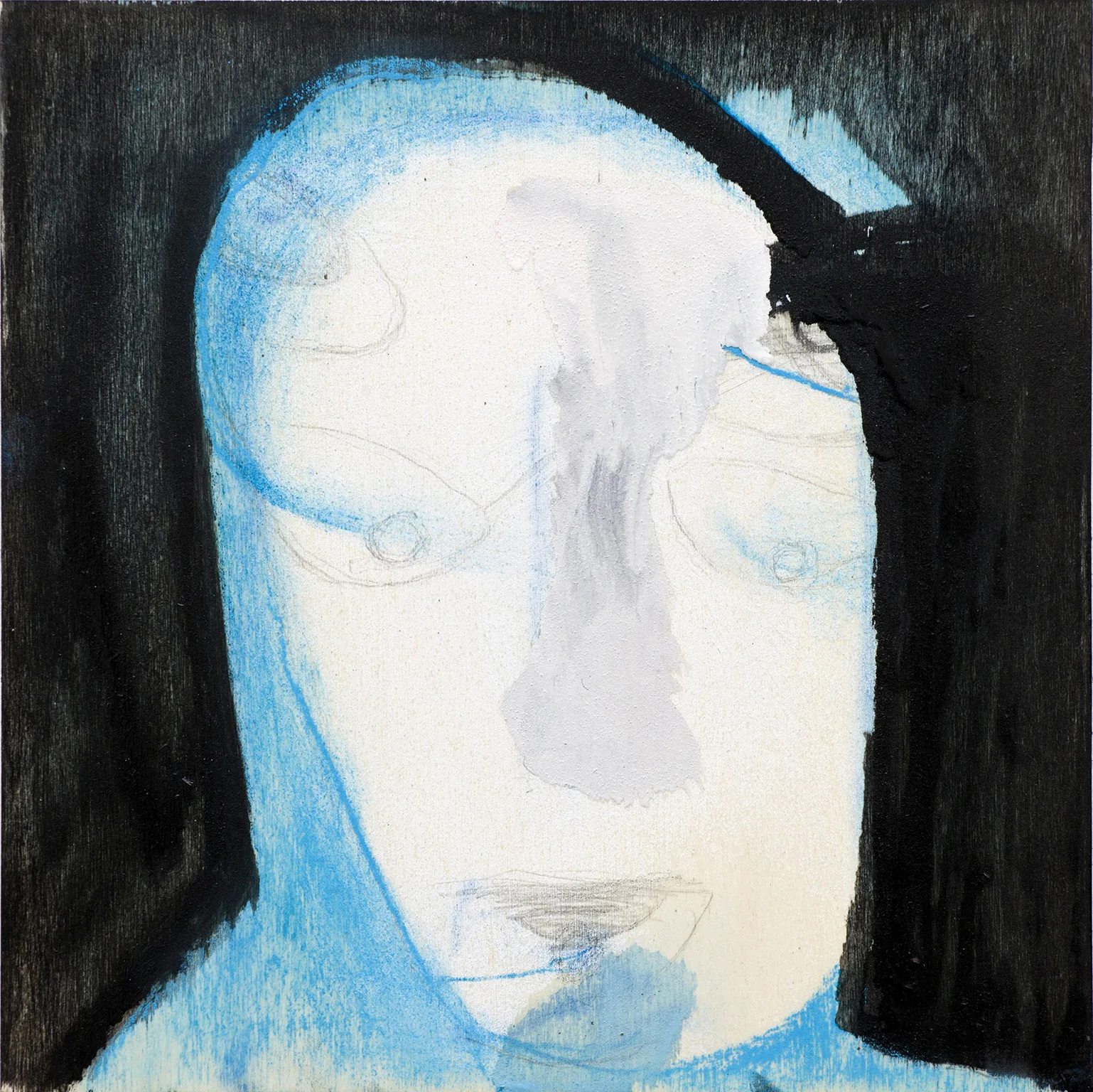 Untitled (black background and blue)