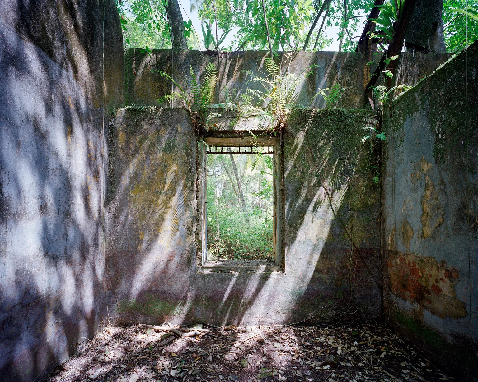 Bedroom for single warder, Saint-Joseph Penal Colony, Guiana, 1987