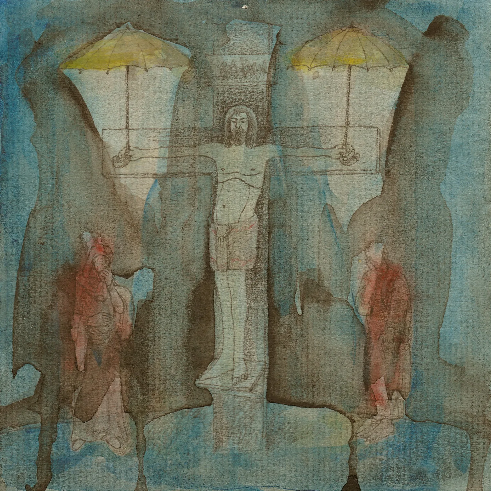 Drawing #47 from the cycle of 150 drawings “Crucifixion for the Fisherman”