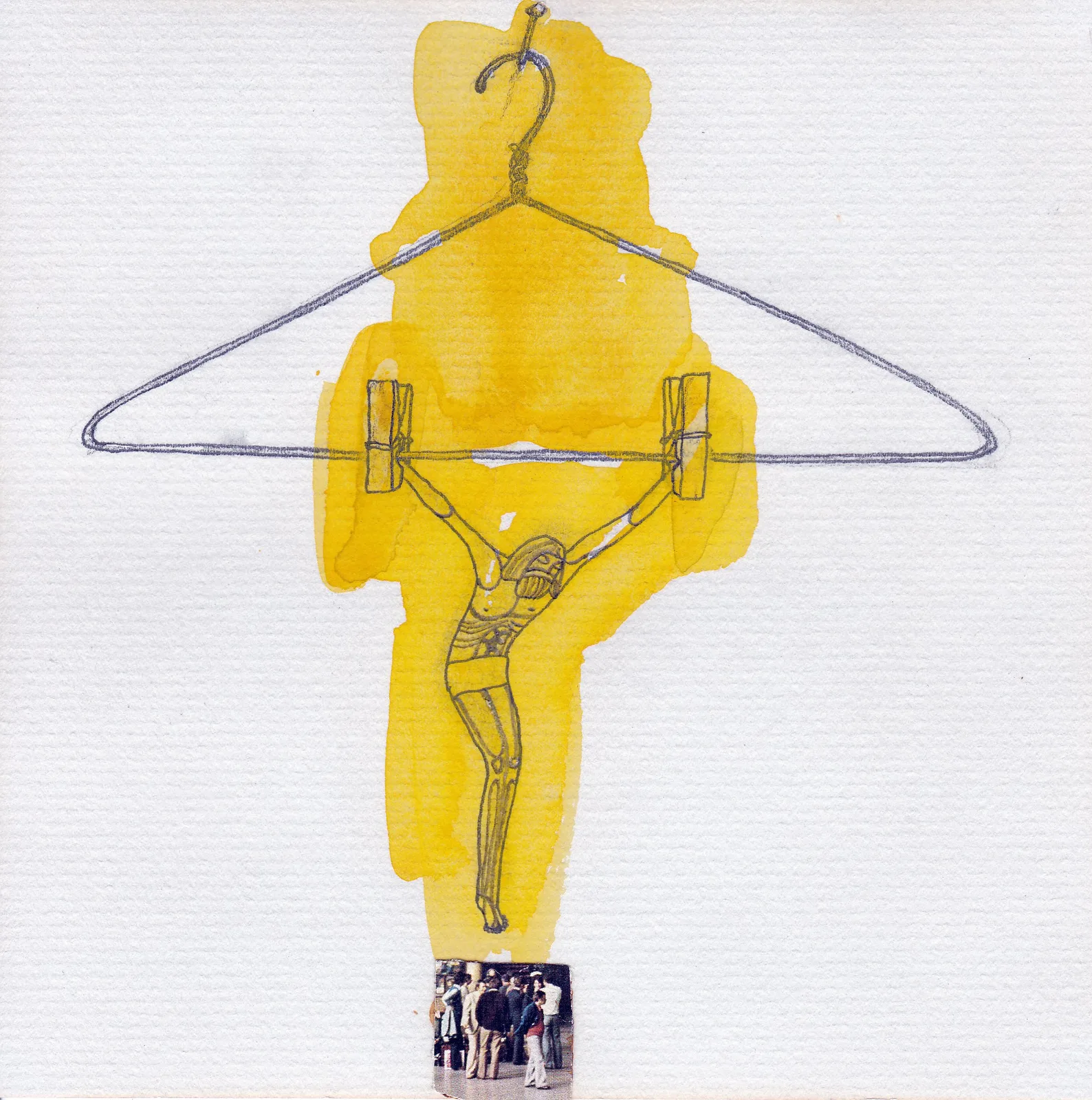 Drawing #75 from the cycle of 150 drawings "Crucifixion for the Fisherman"