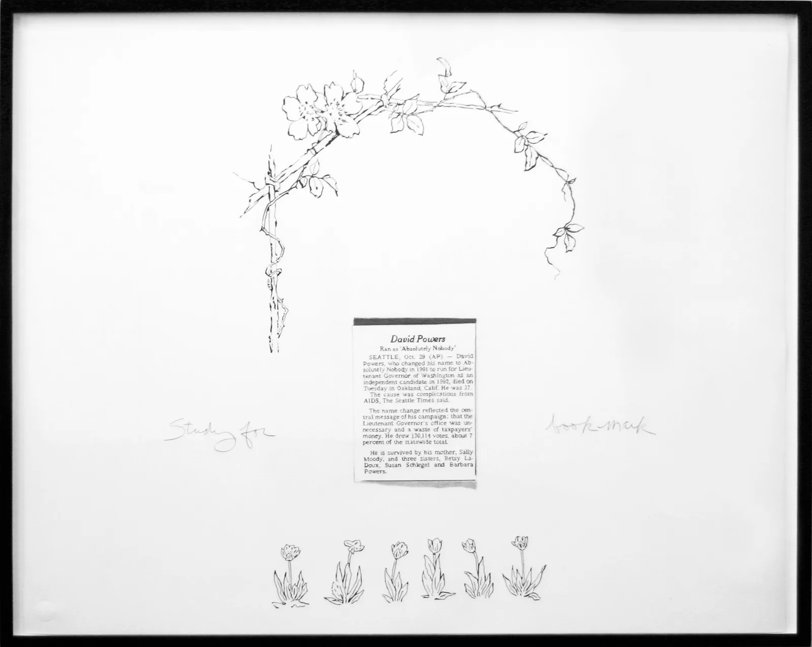Study for Bookmark (David Powers)