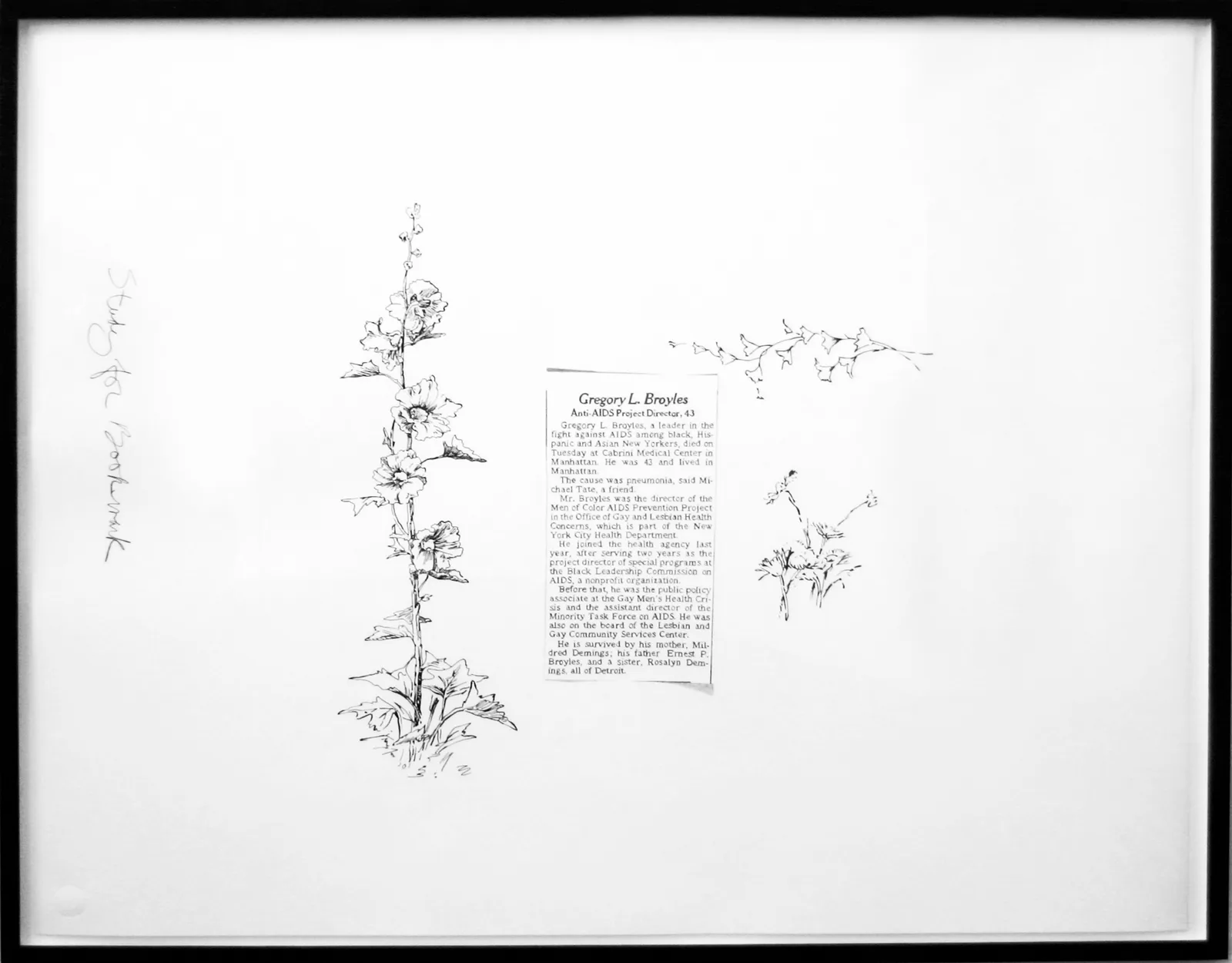Study for Bookmark (Gregory Broyles)