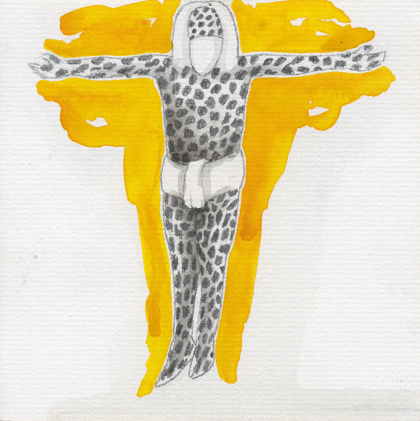 Drawing #78 from the cycle of 150 drawings “Crucifixion for the Fisherman”