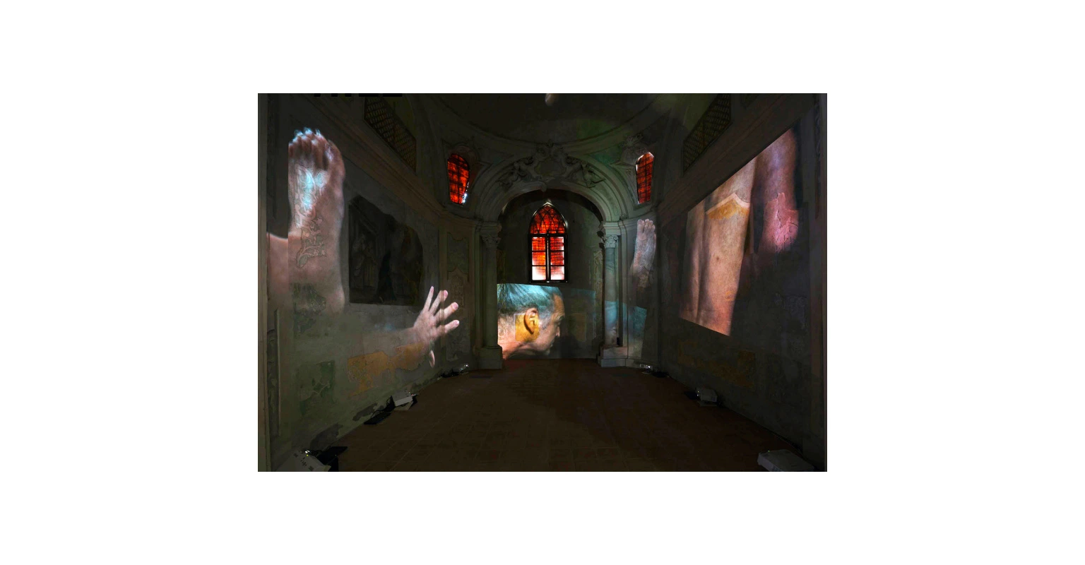 Group Exhibition view Moving Tales (Up Against Down detail)