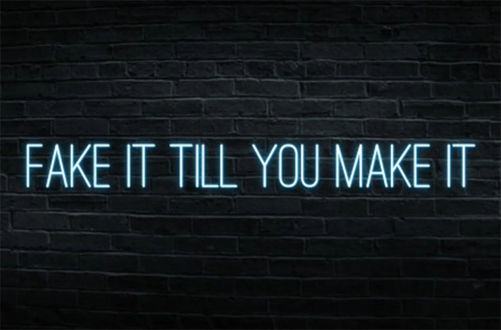 FAKE IT TILL YOU MAKE IT