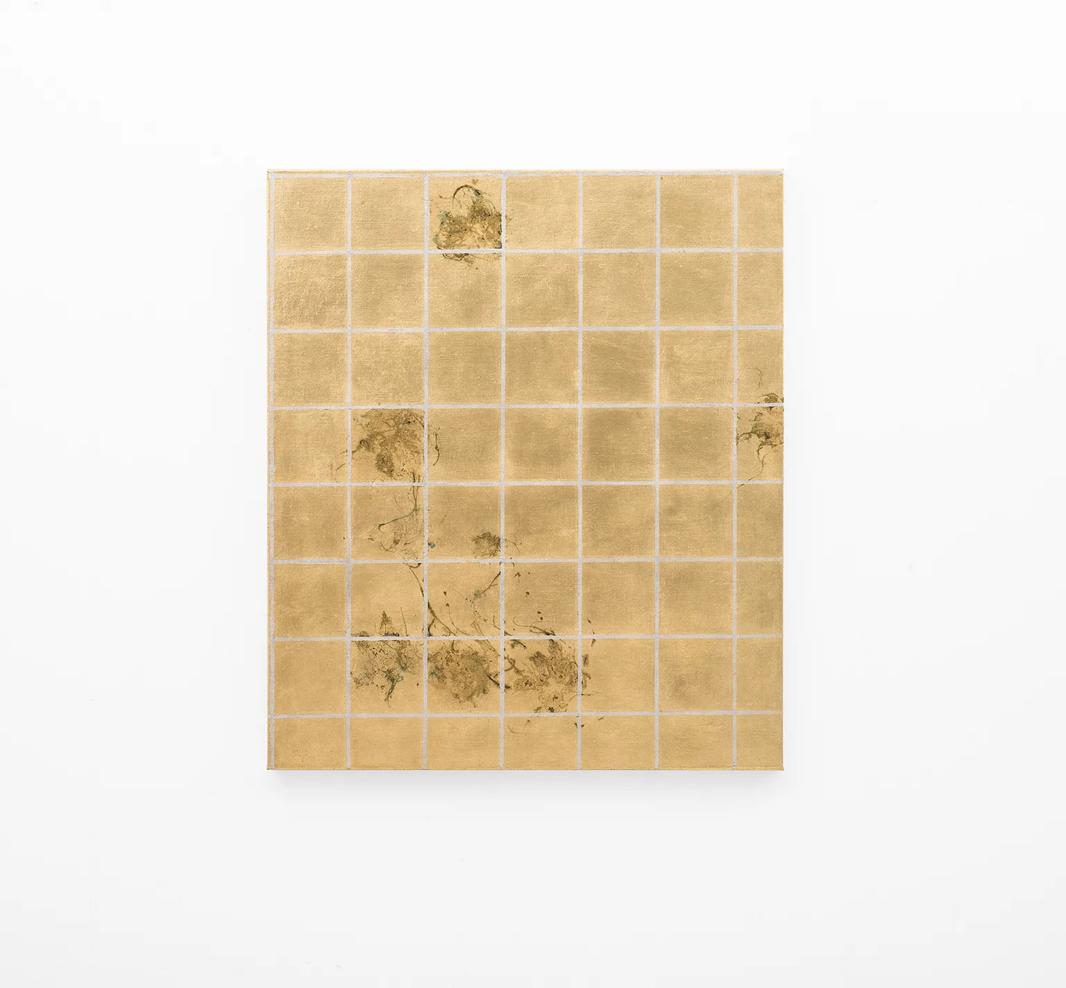 Hair orchid sweat print, aluminium grid