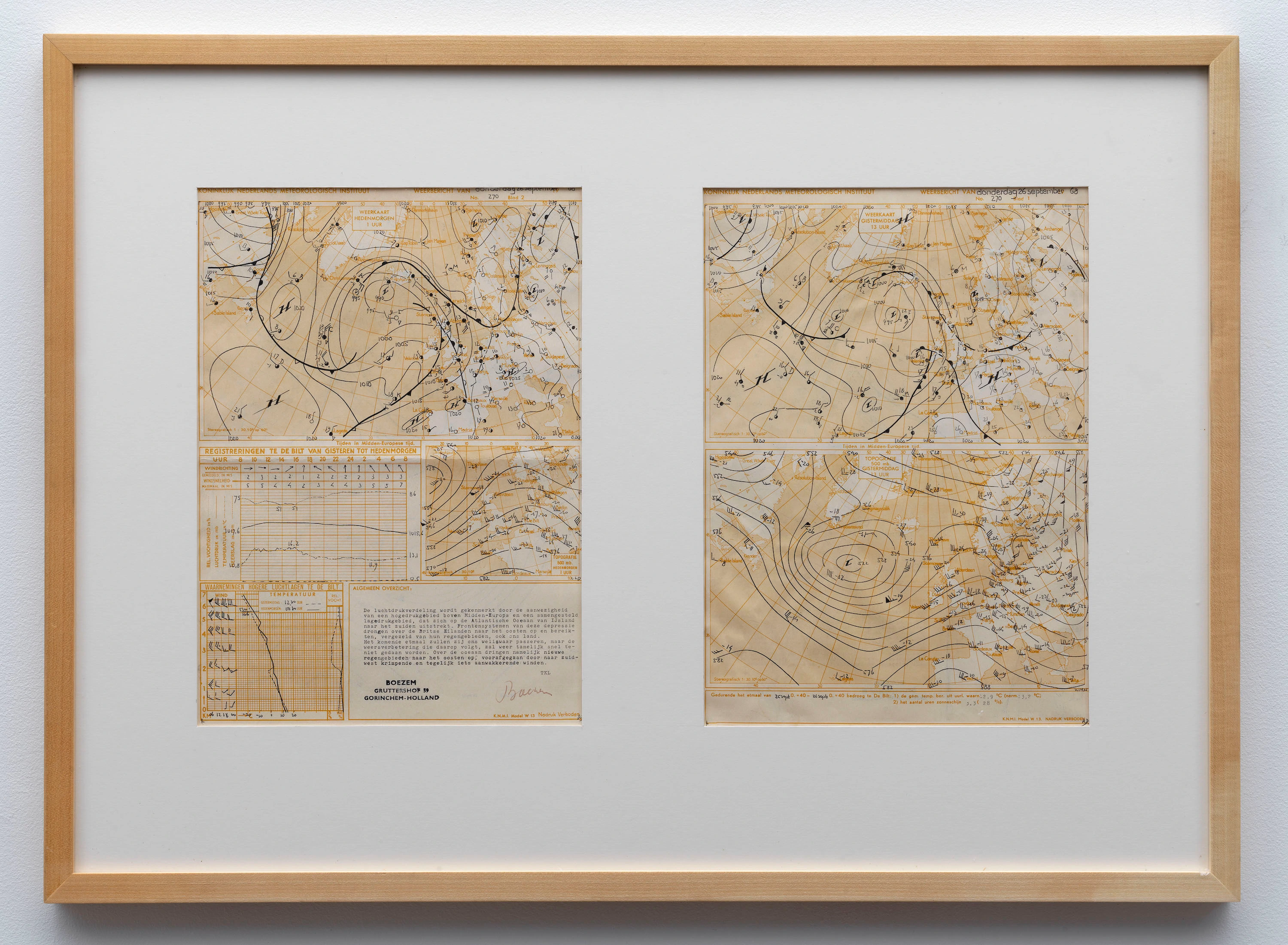 Weather Map, Thursday, September 26 1968