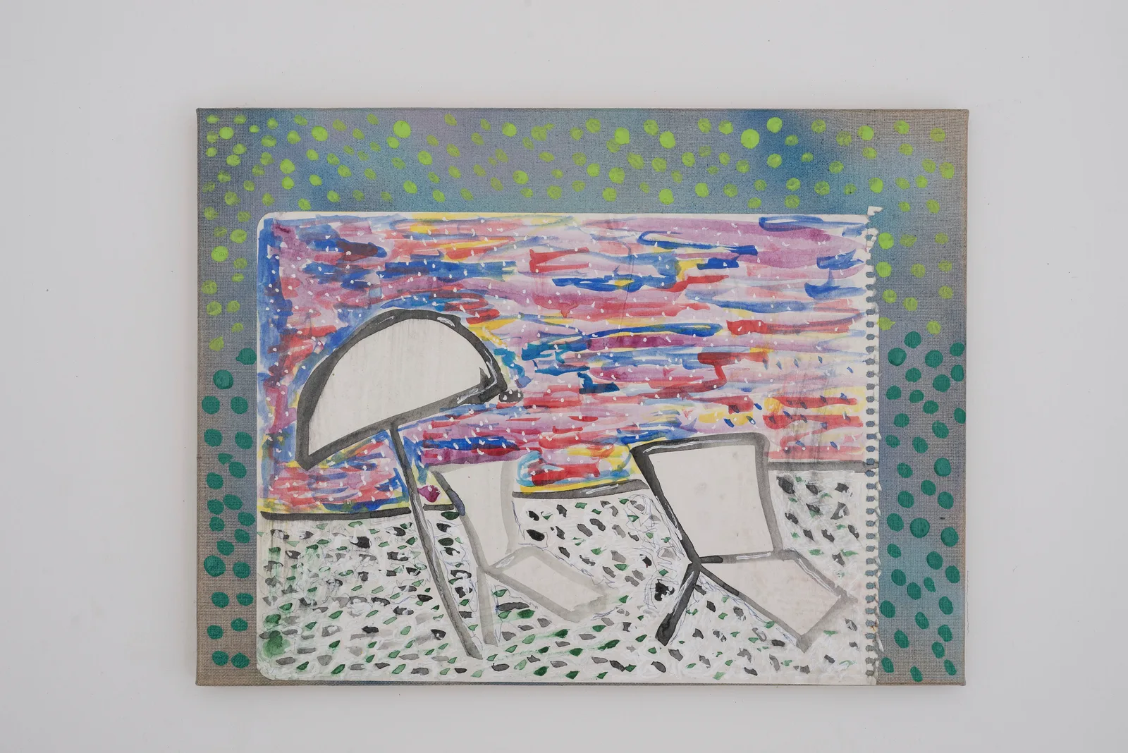 M.Painting / dots and chair