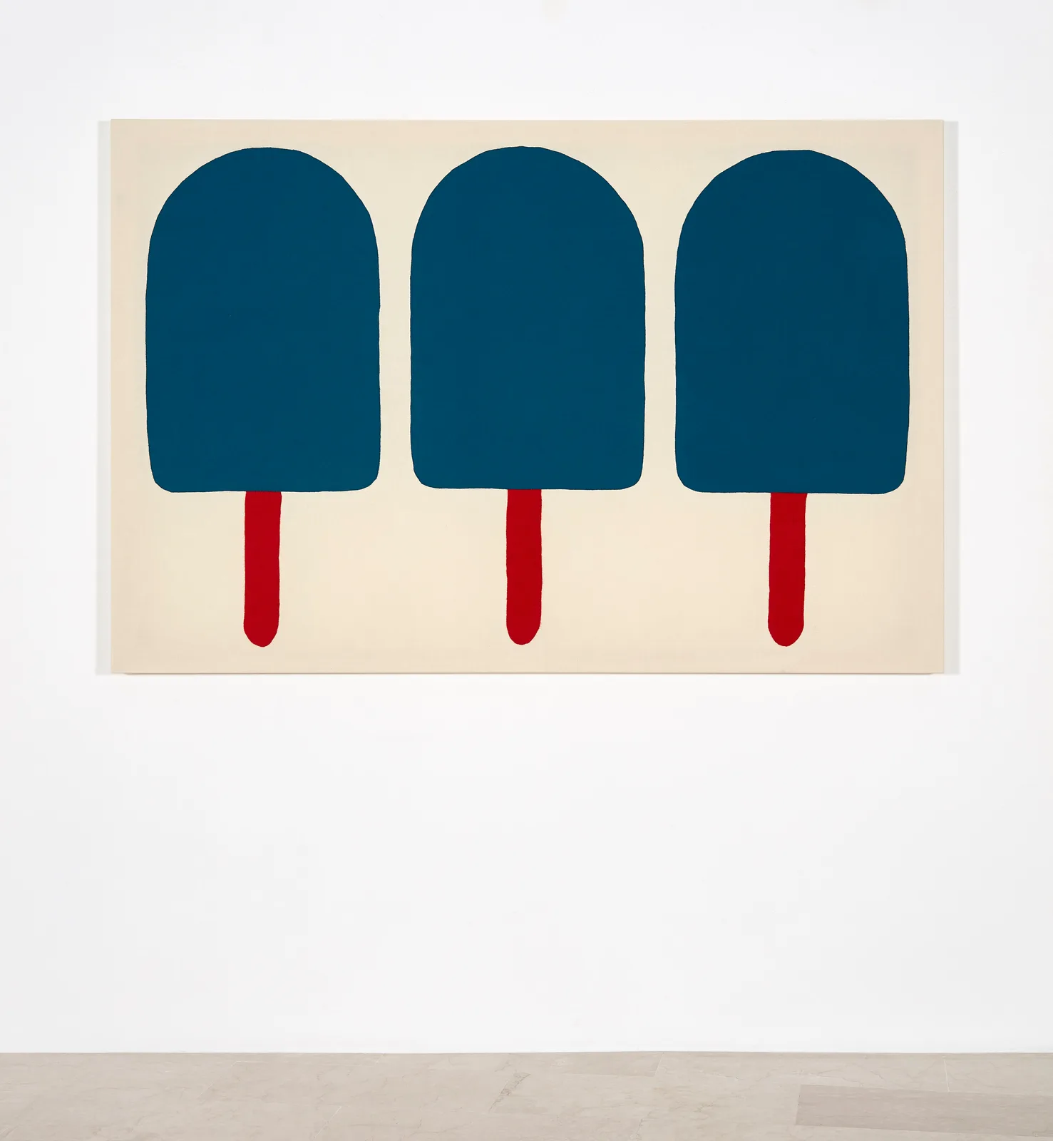 Go easy on me, three blue ones with red sticks