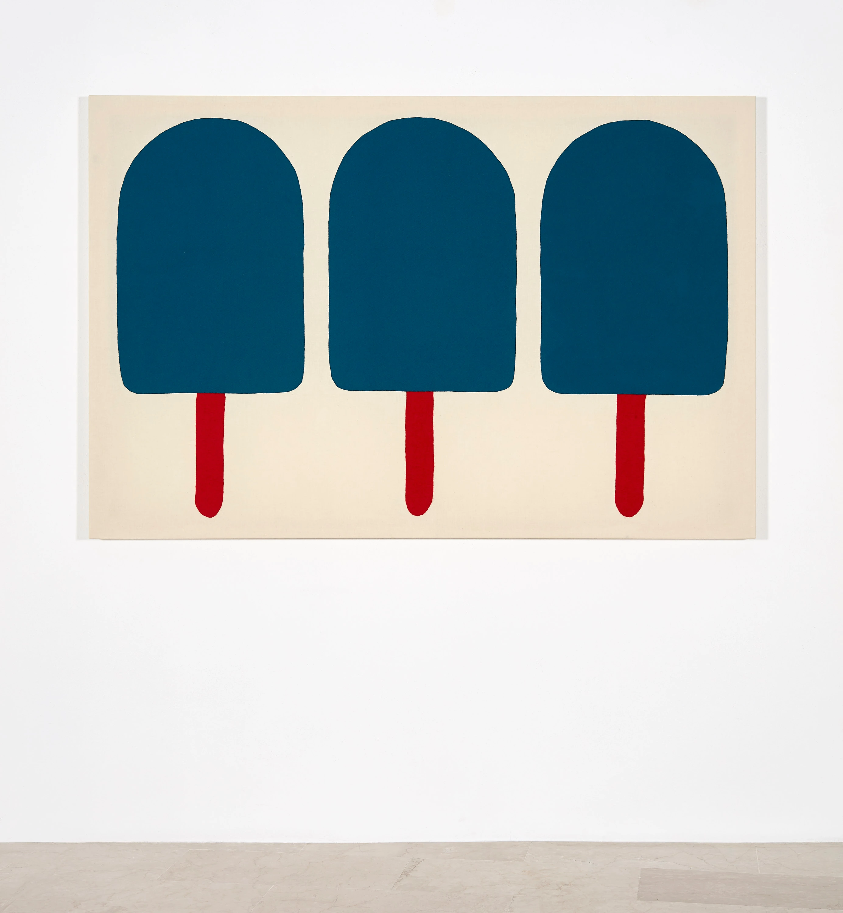 Go easy on me, three blue ones with red sticks
