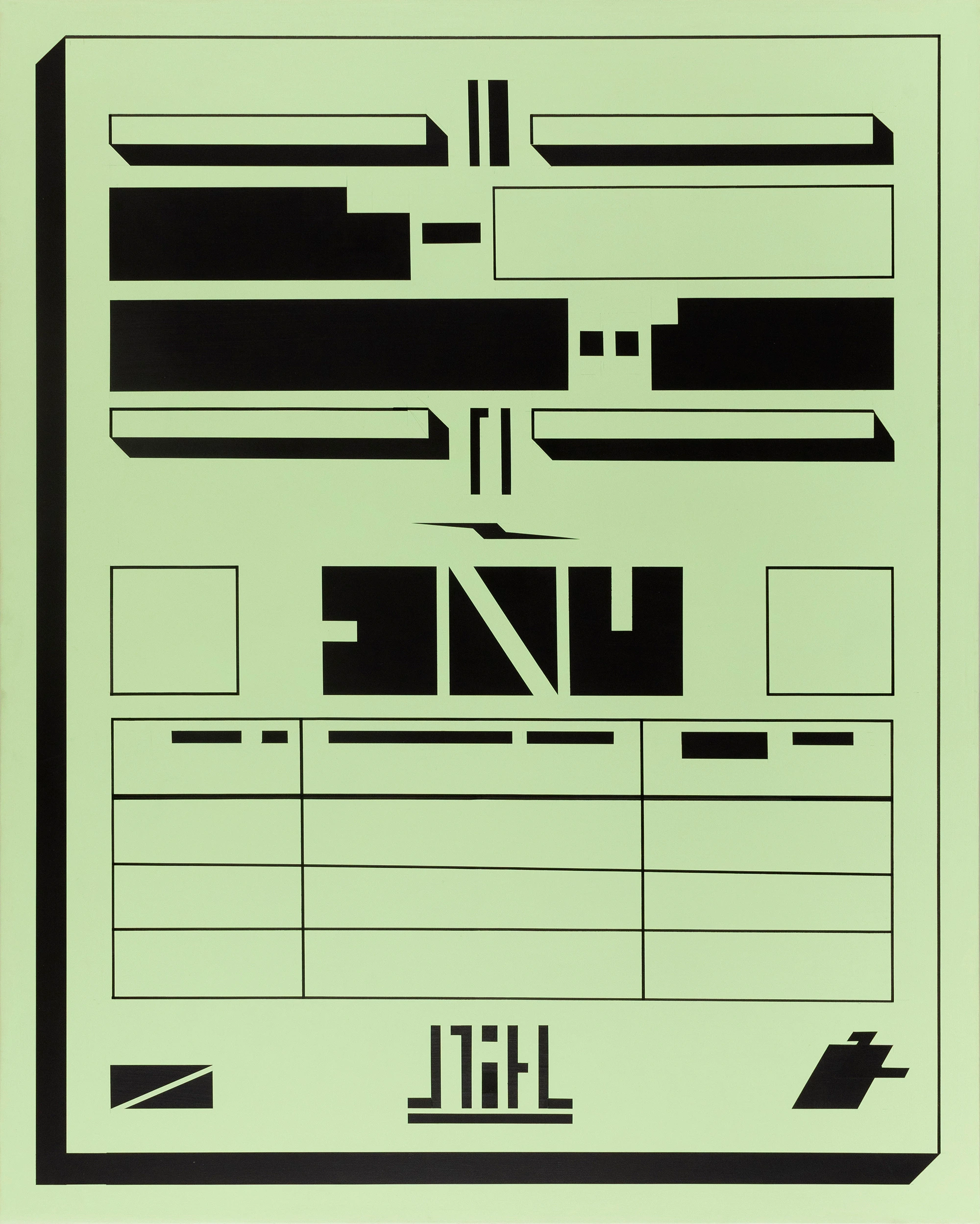 Untitled (Lay-out Painting)