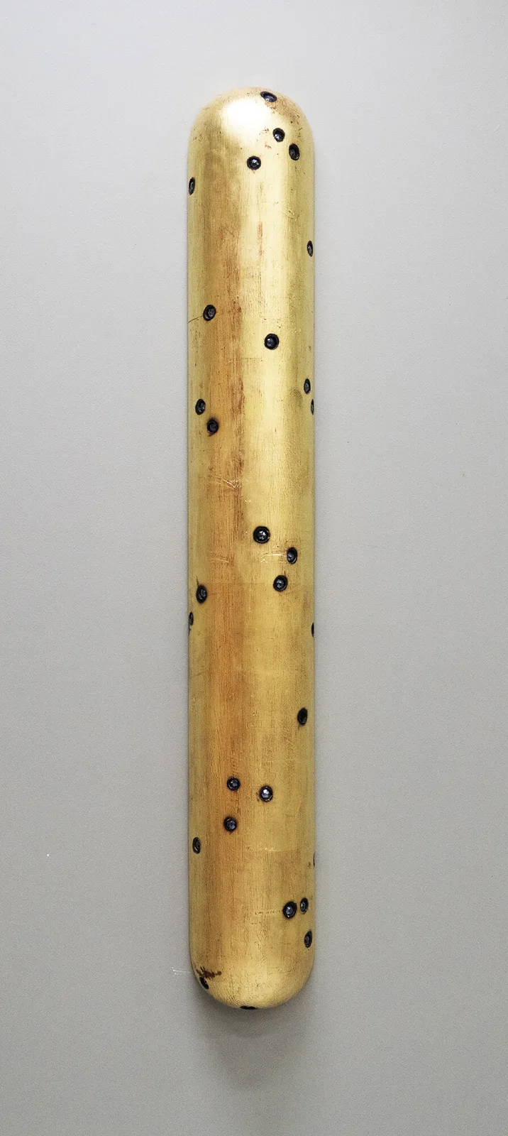 Gold Column with Gunmetal gems