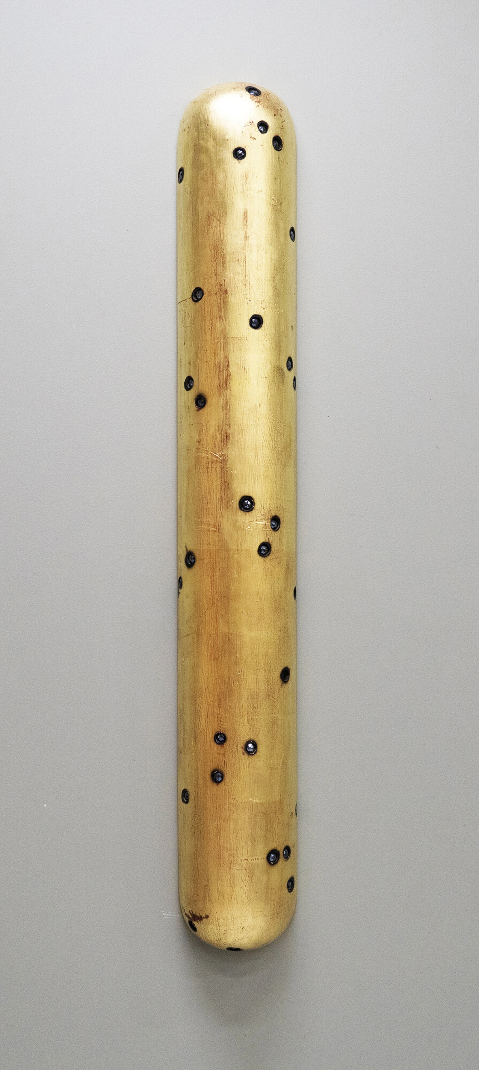 Gold Column with Gunmetal gems
