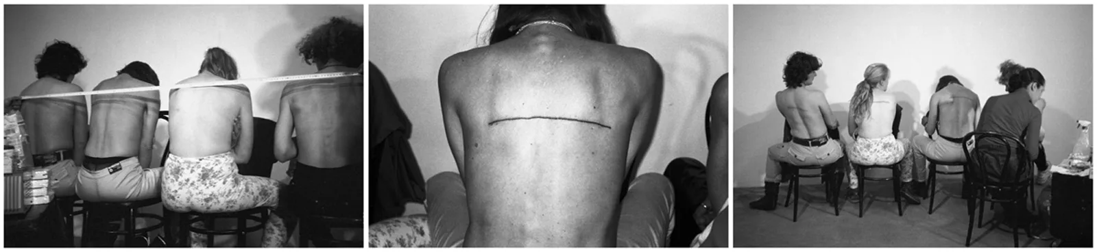 160cm line tattooed on 4 people