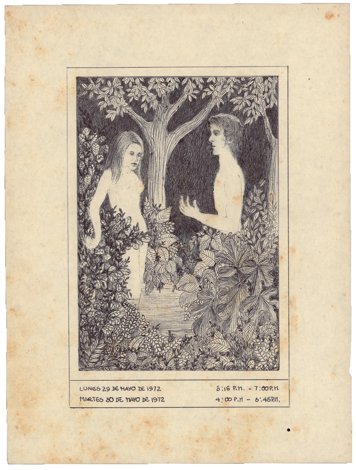 Adán y Eva, From the series:  Dibujos #2