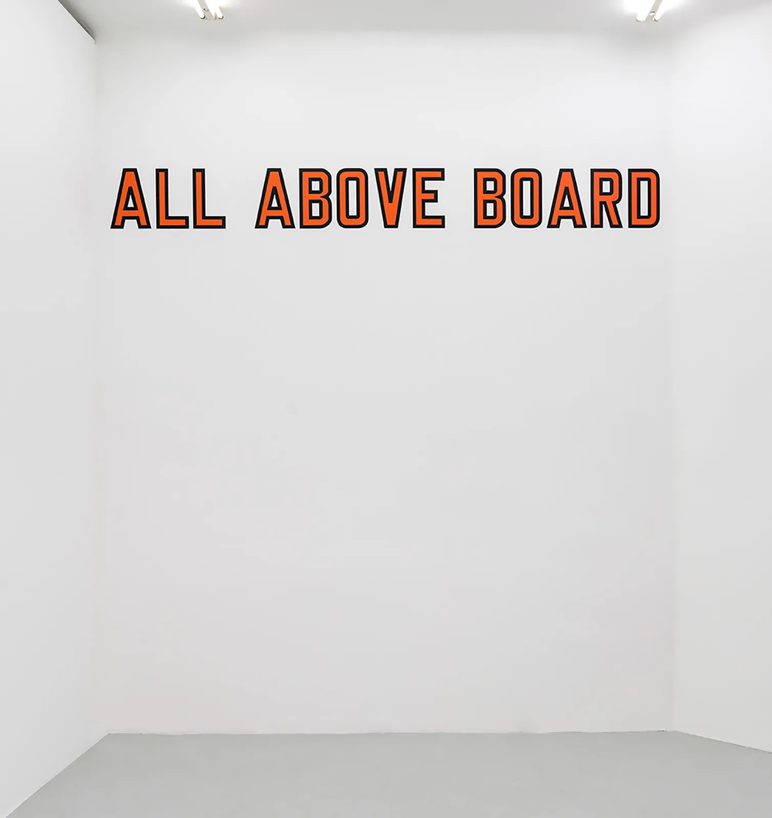 ALL ABOVE BOARD