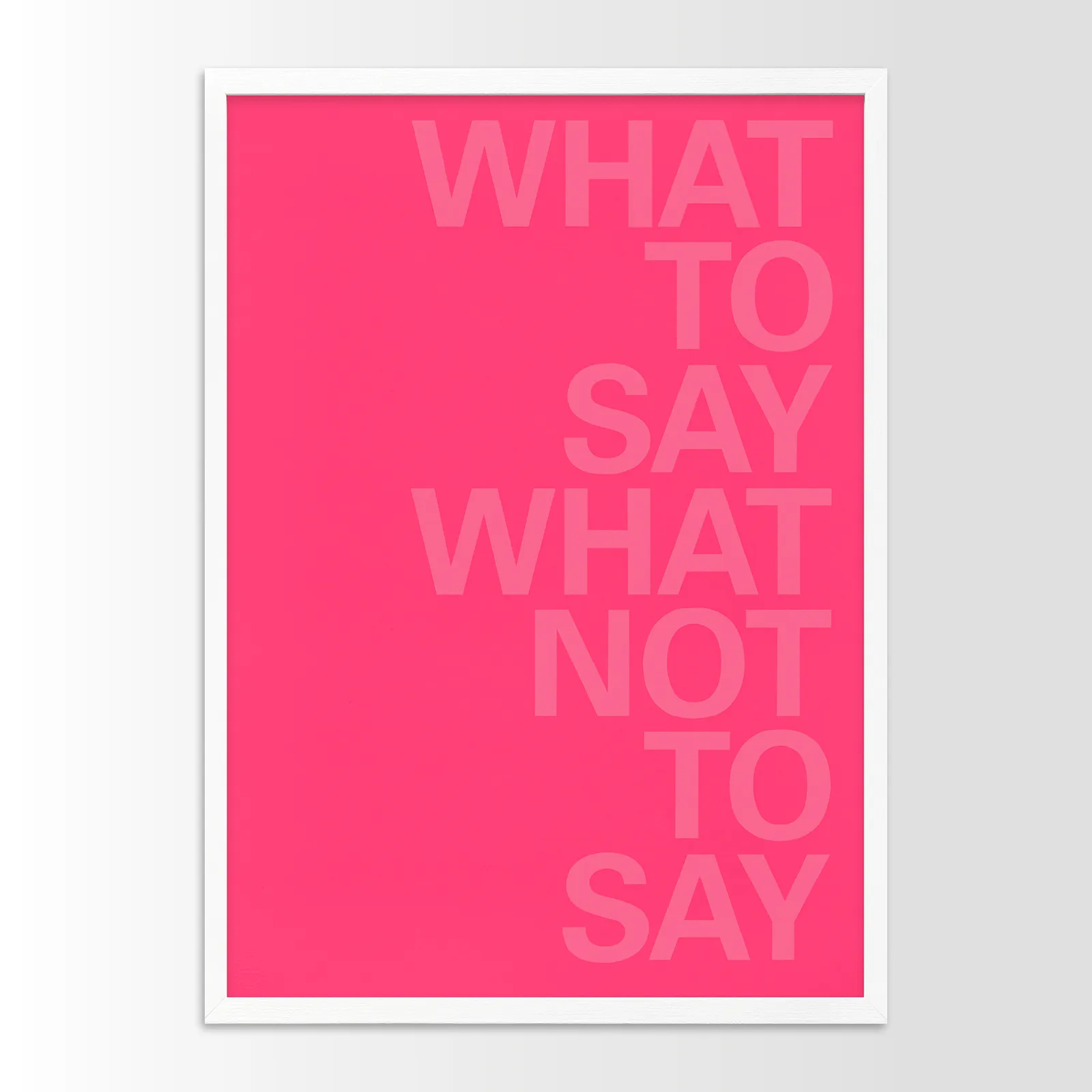 What to say what not to say