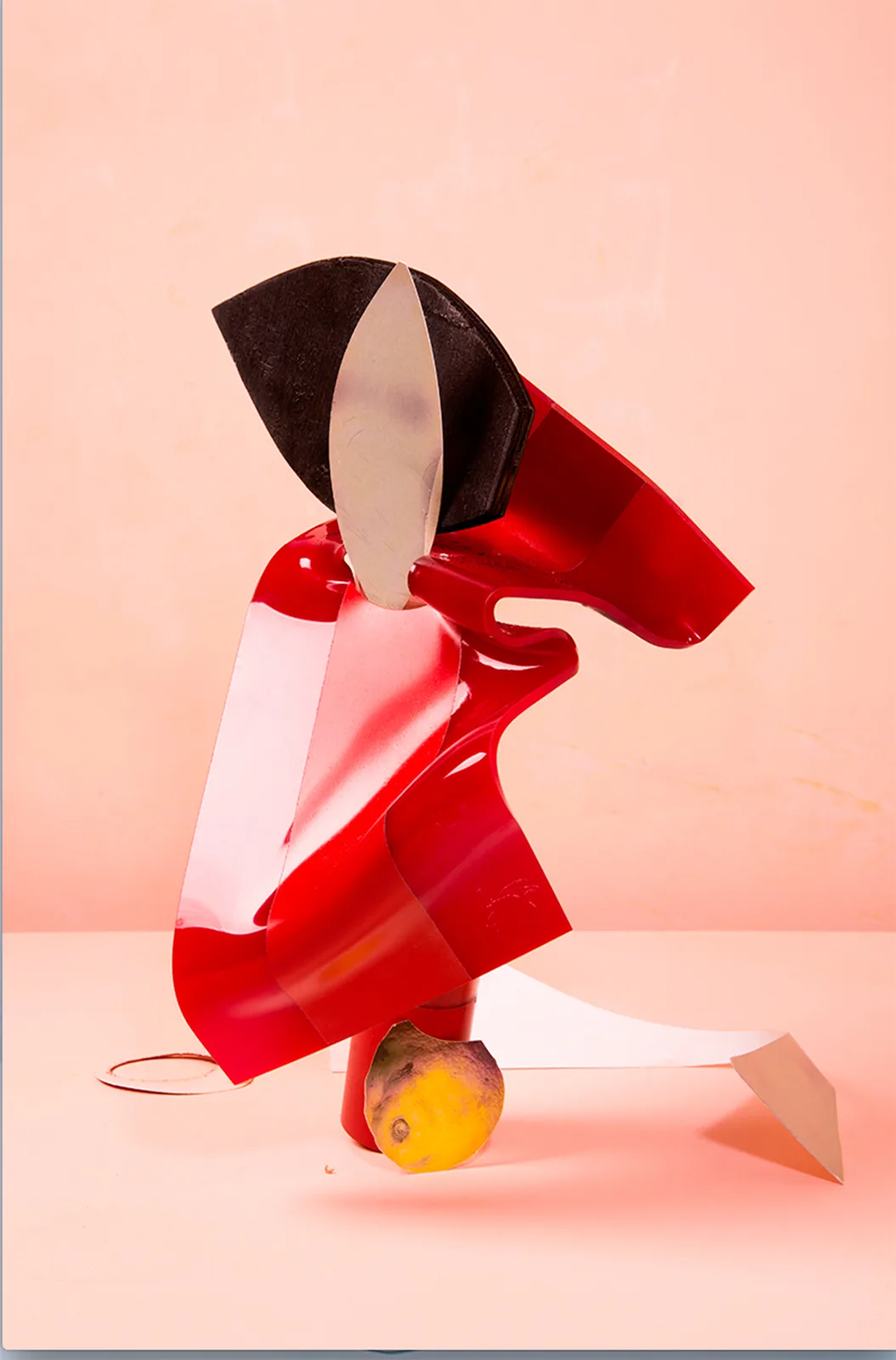 Burned Red Tube from the series Droste Effect, Debris and Other Problems