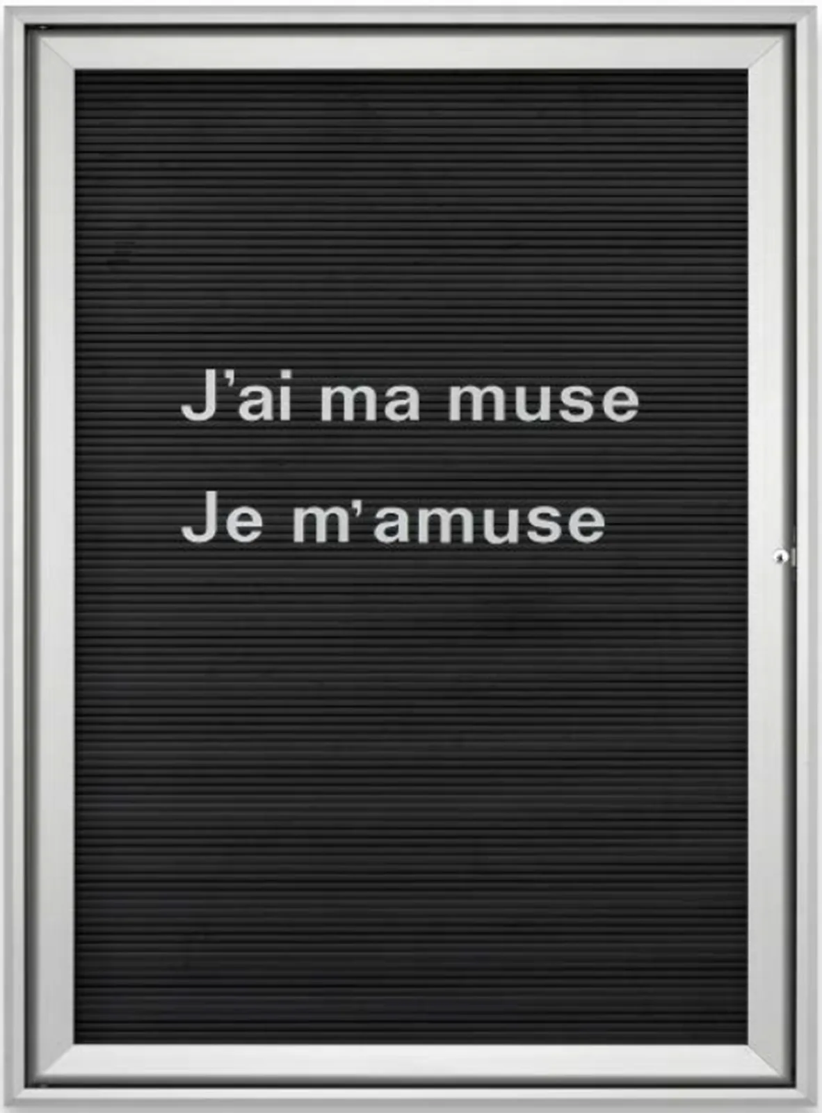 Untitled (J'ai ma muse...)