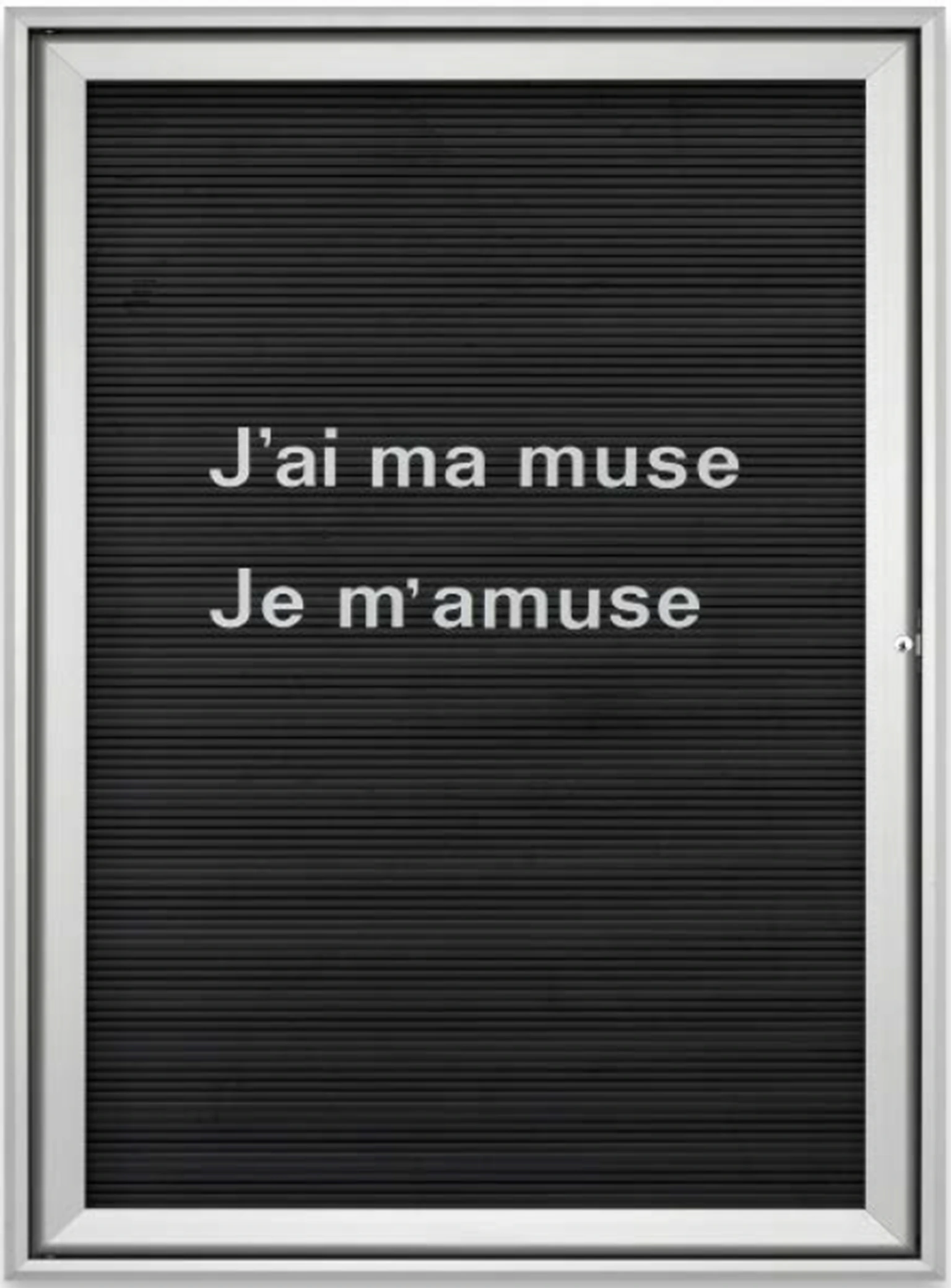 Untitled (J'ai ma muse...)