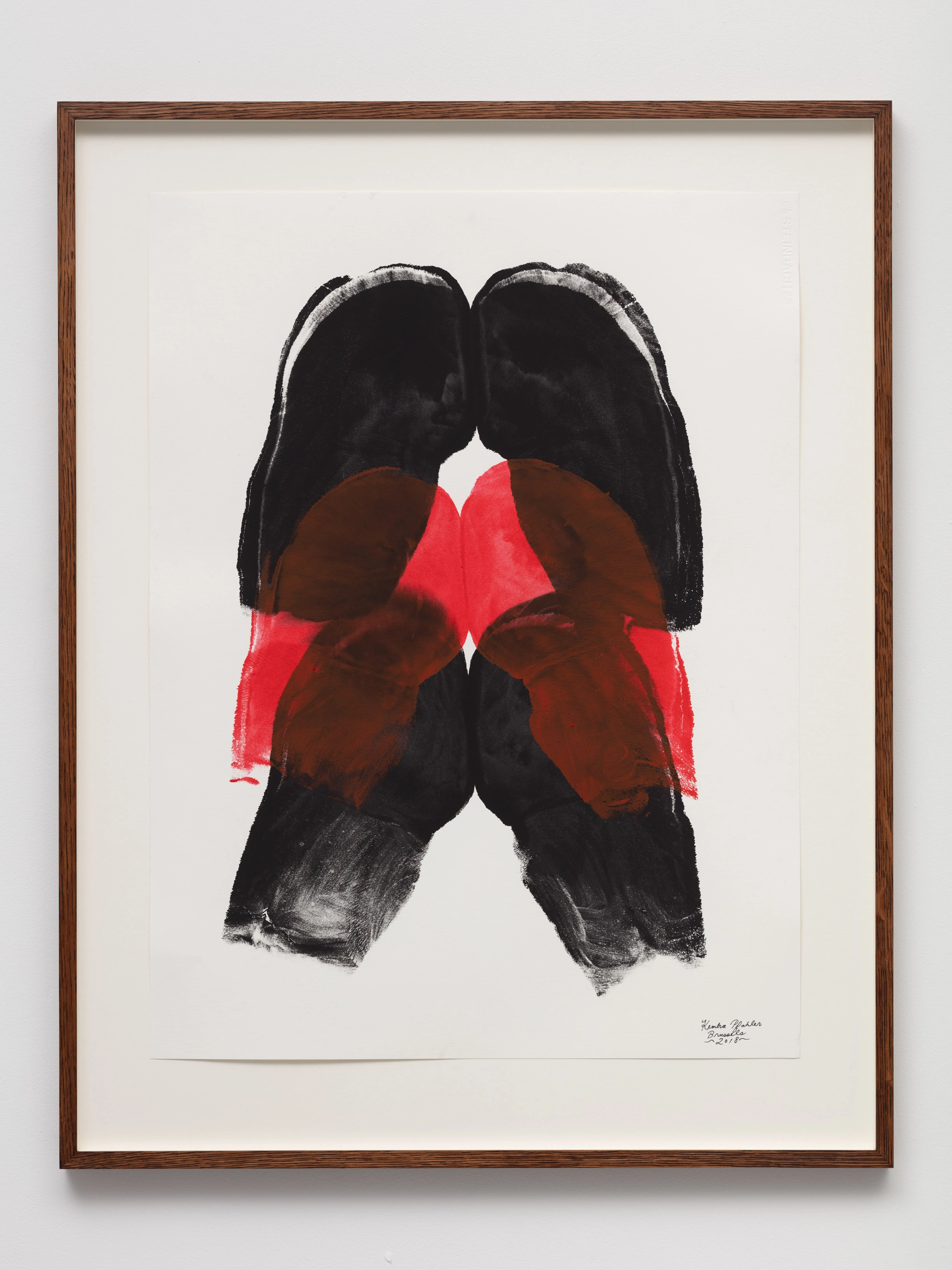 Butt Print Brussels VI (black, red, black)