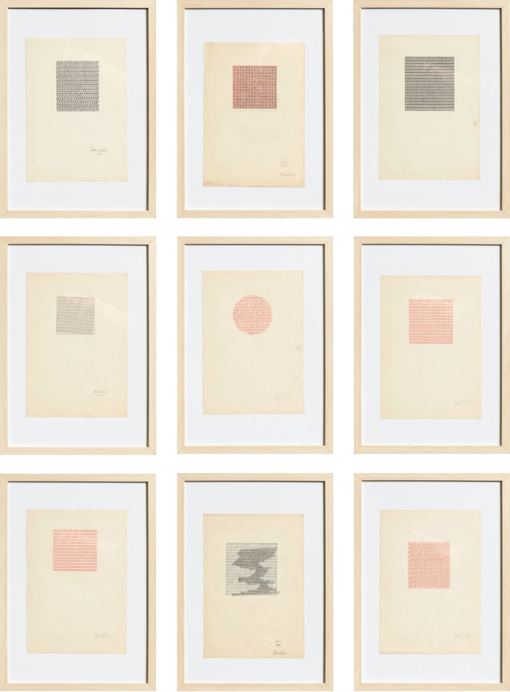 TYPORASTER (VISUAL POETRY), 1966-1970