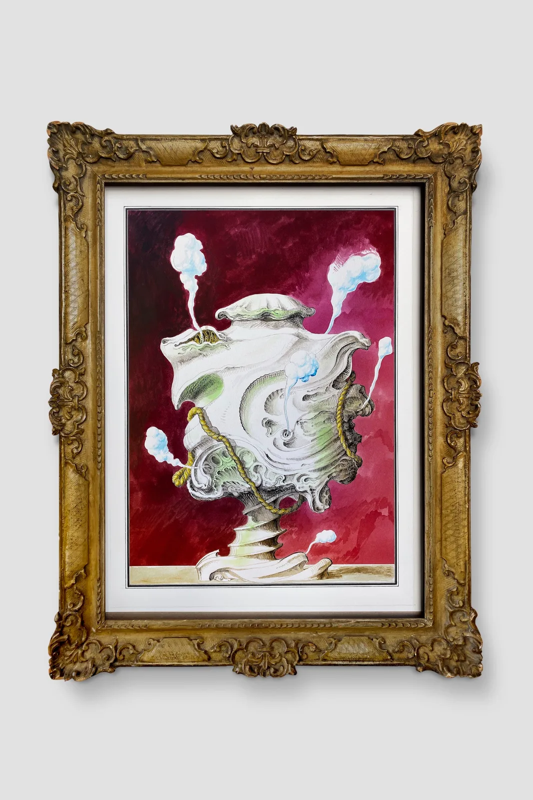 Rocaille Urn in Bisque