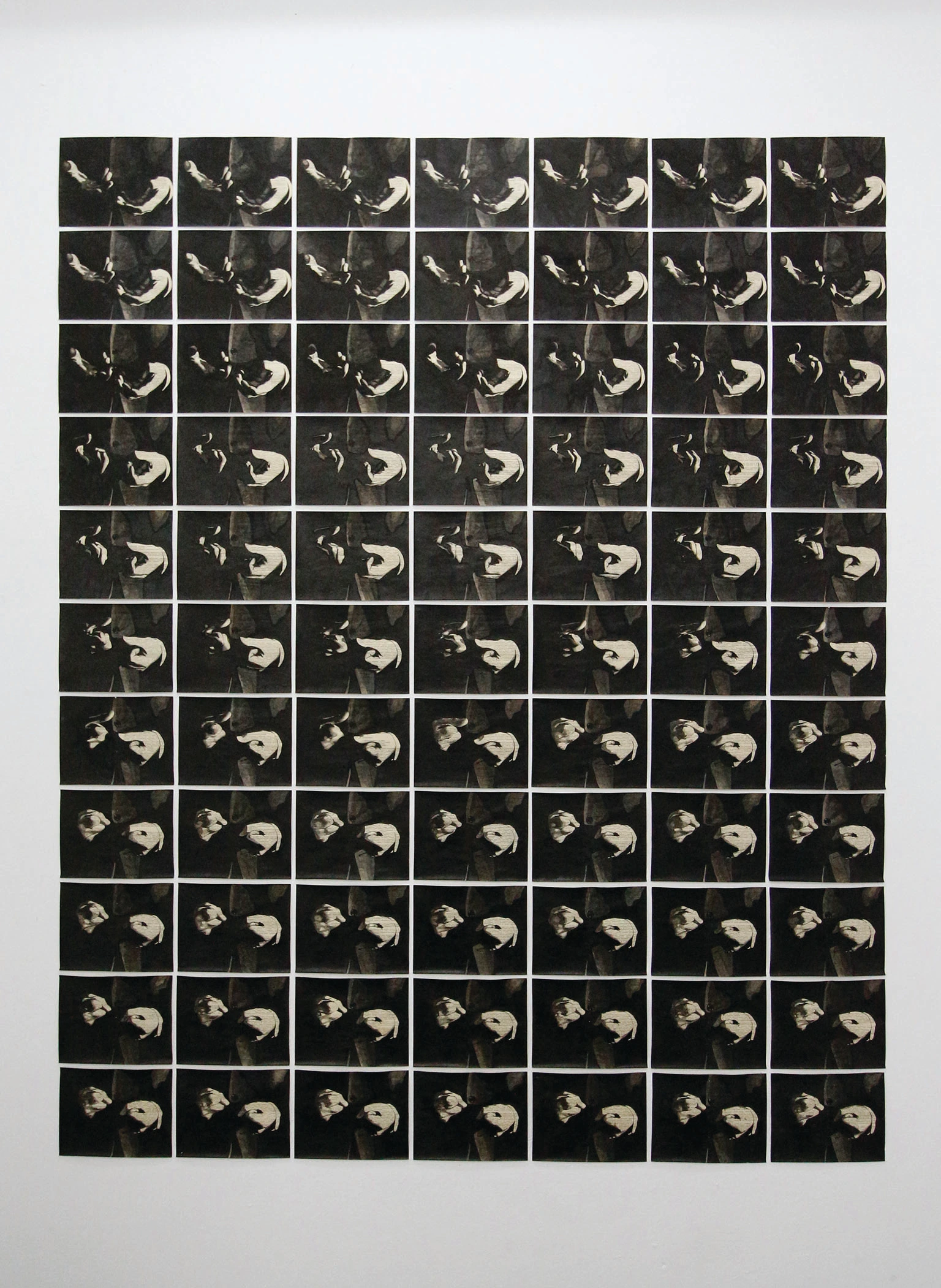 Sequence Hands (109 drawings)-series Uncontained Images