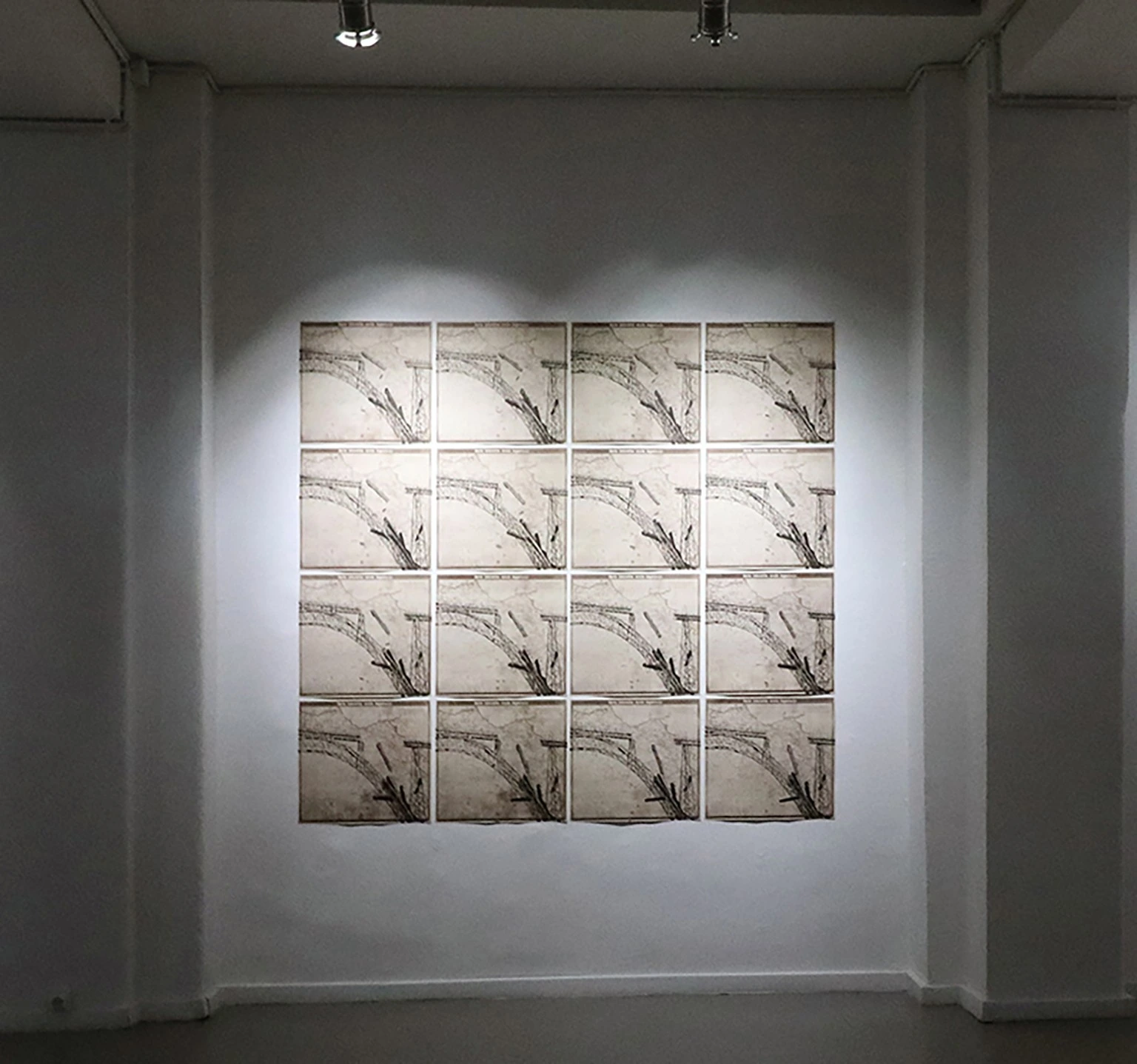 Sequence Train #12-series Uncontained Images-sequence of 17 drawings