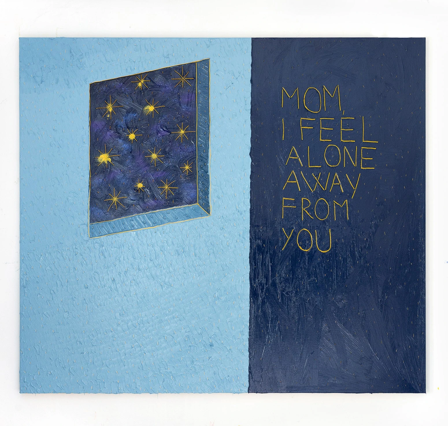 Mom, I feel alone away from you