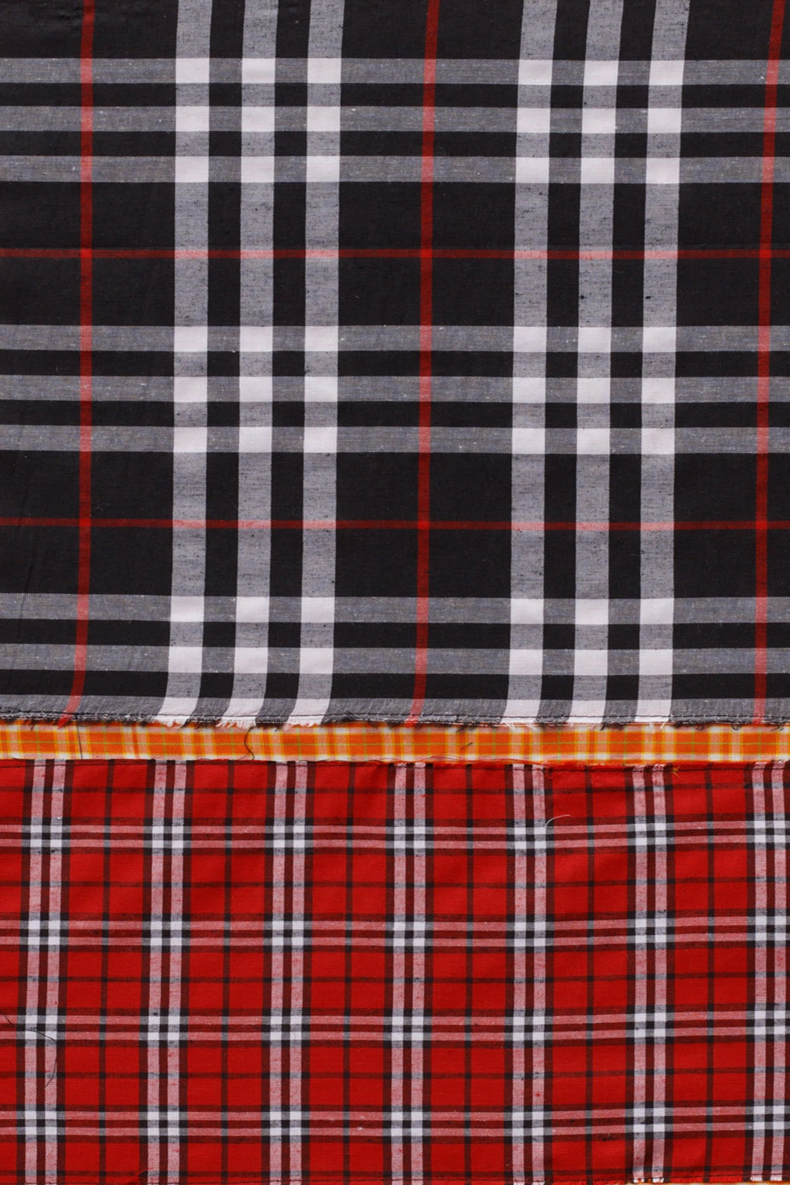 Black and Red on Orange (after Rothko)