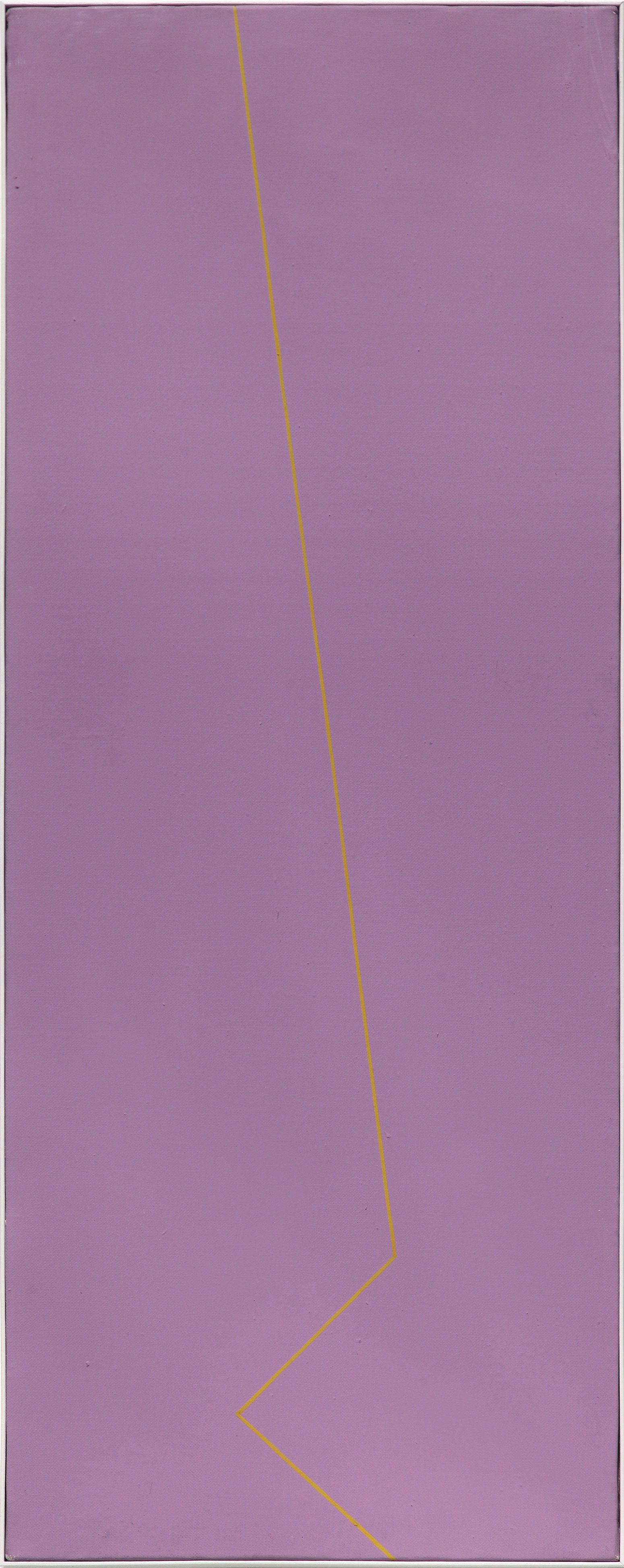 Fondo rosso viola, linea gialla ocra