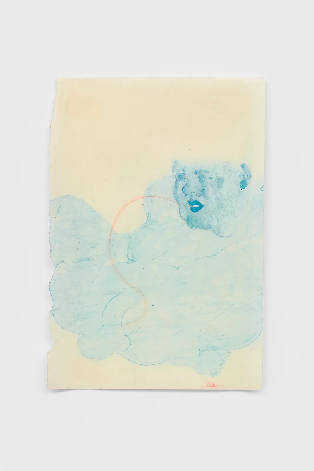 Blue Figure with Dirty Talk