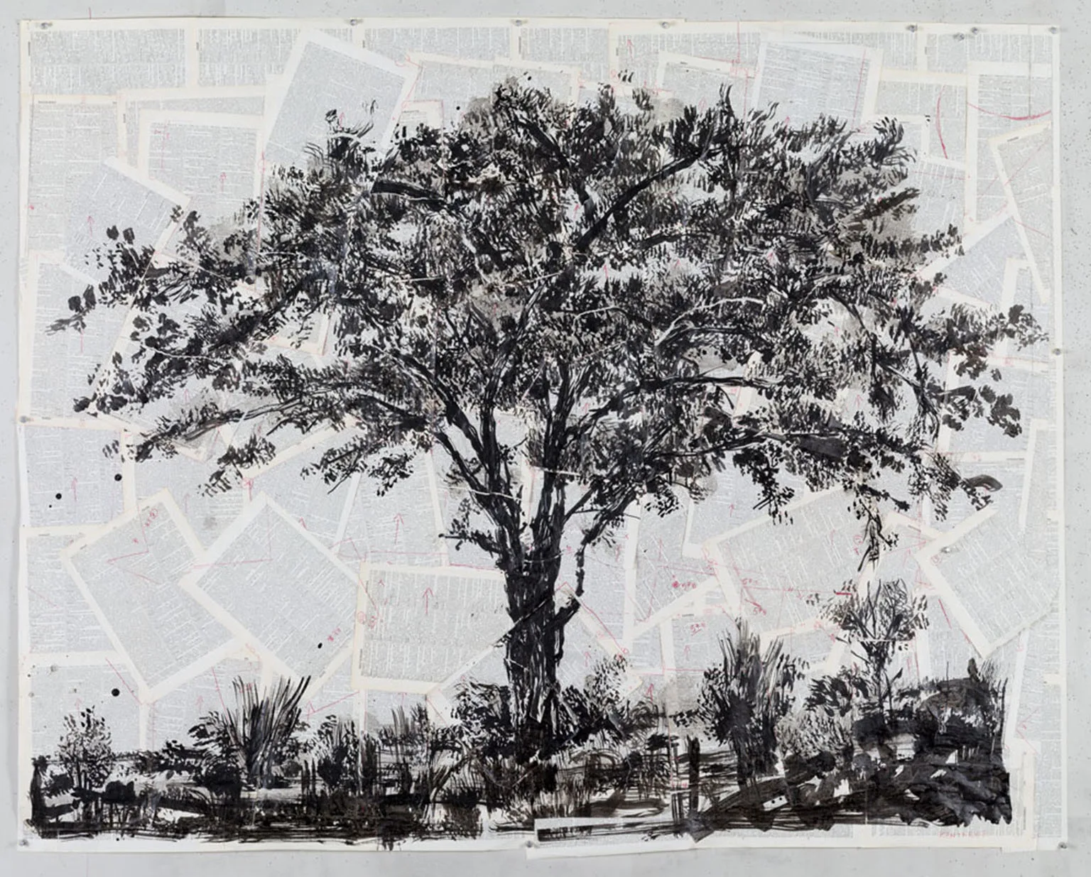 Drawing for Waiting for the Sibyl (Lone Tree)