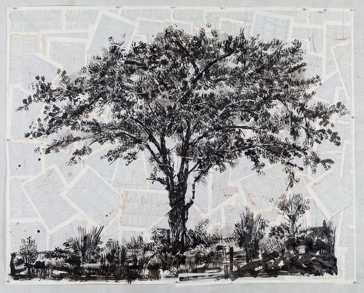 Drawing for Waiting for the Sibyl (Lone Tree)