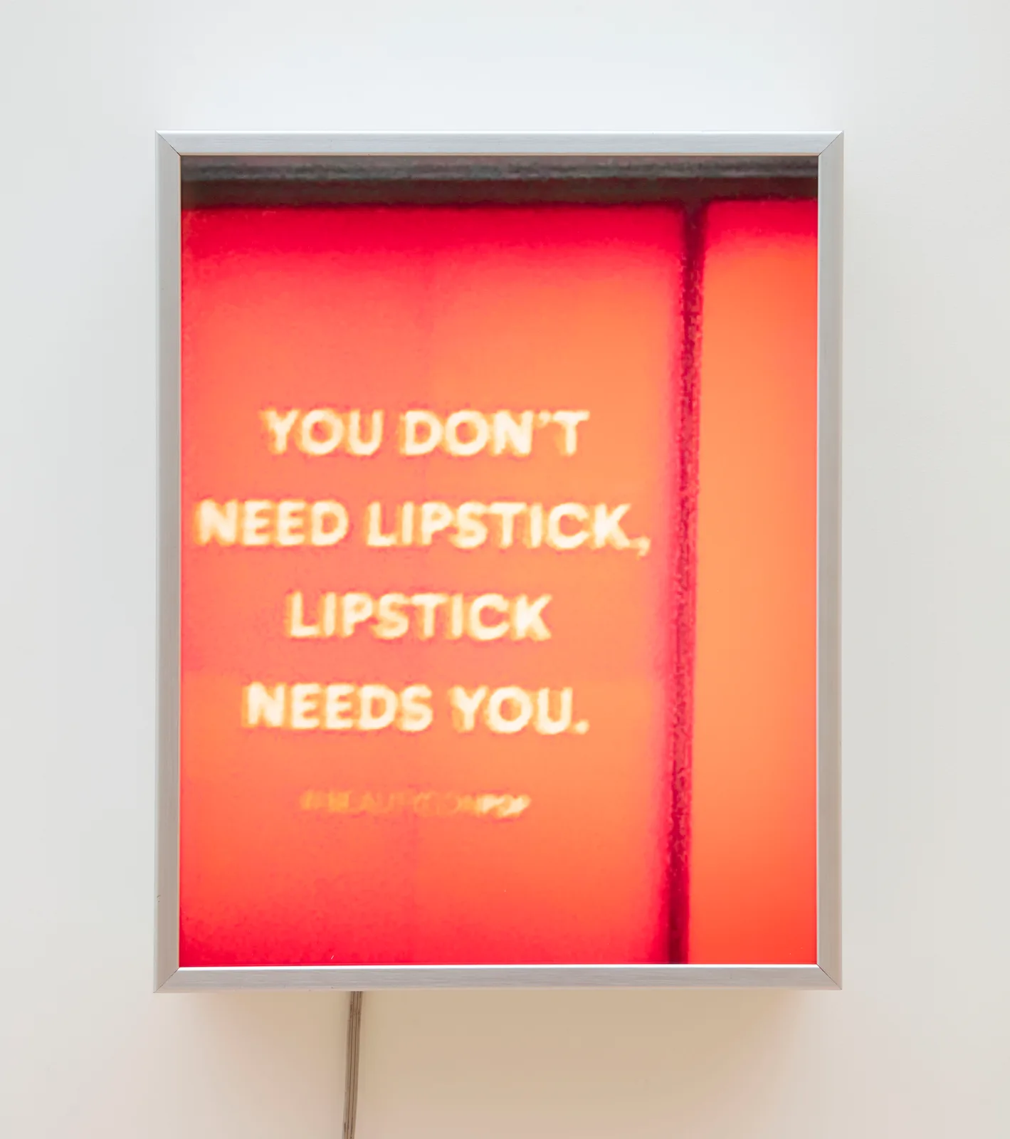 Shiny Happy People (Laughing) (You don’t need lipstick, lipstick needs you))