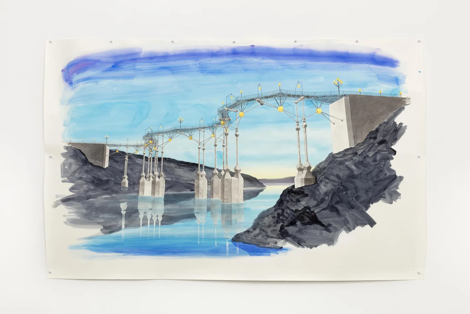 Untitled (Study for a Bridge (Era of the Pentagon)