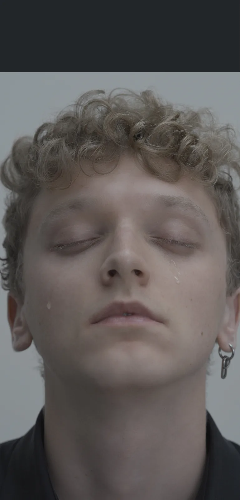 Controllable/Uncontrollable Tears – Leo with eye drops