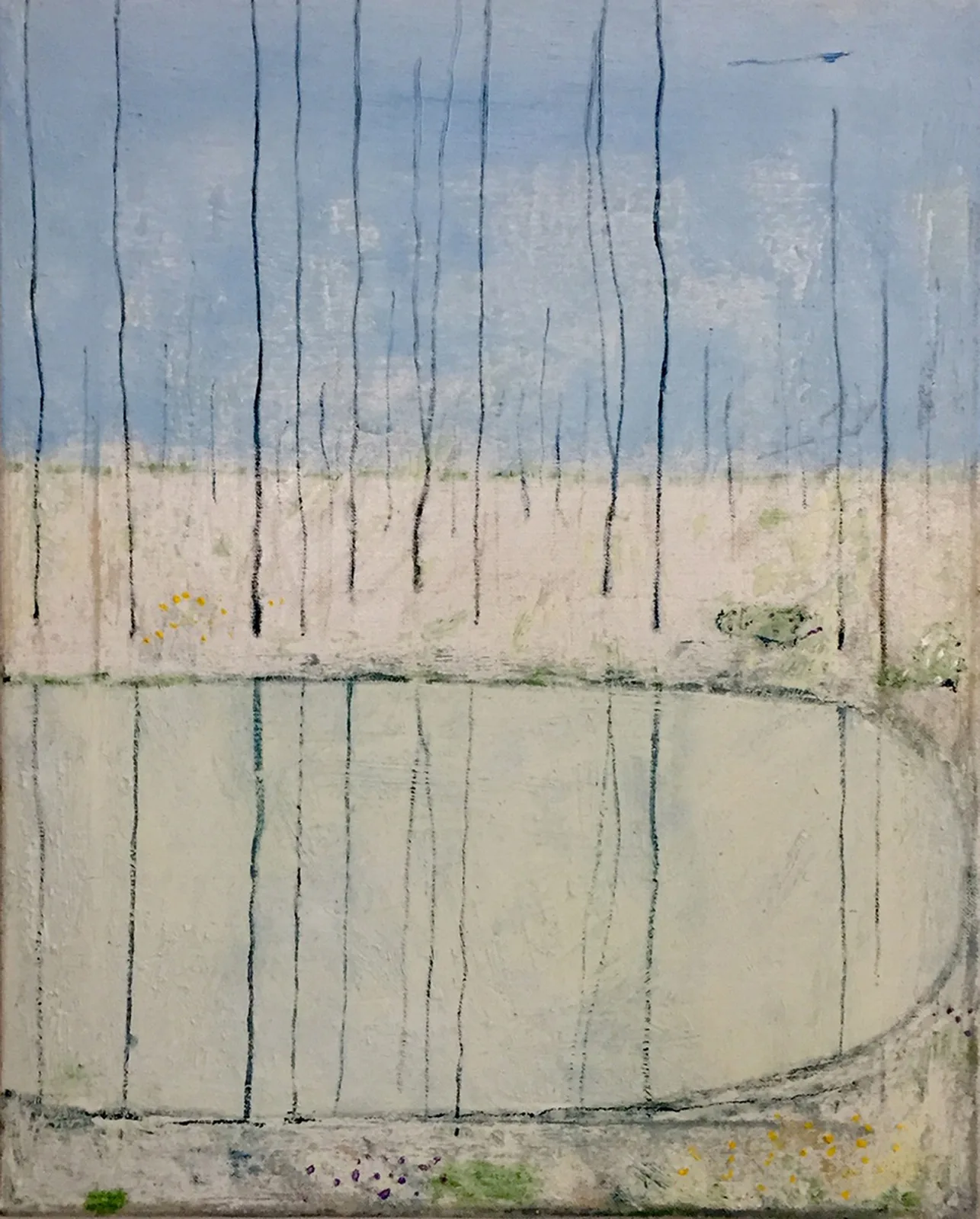 Selfportrait as a Frozen spring Lake