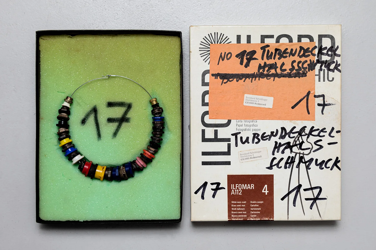 Tubendeckel-Collier / Tube Cups Necklace