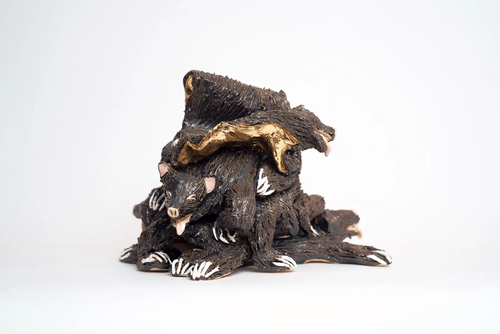 A pile of bearskins from one of the hunts of Nicolae Ceausescu