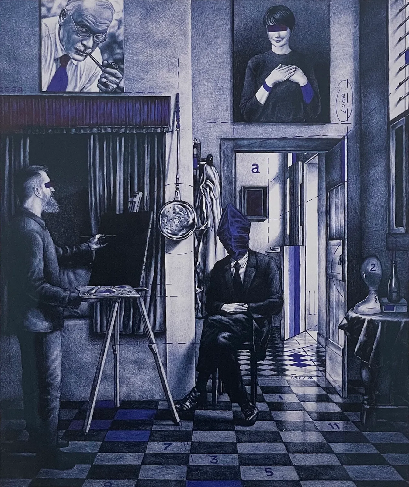 Sacra famiglia; Maria Crispal, Giuseppe e Jung