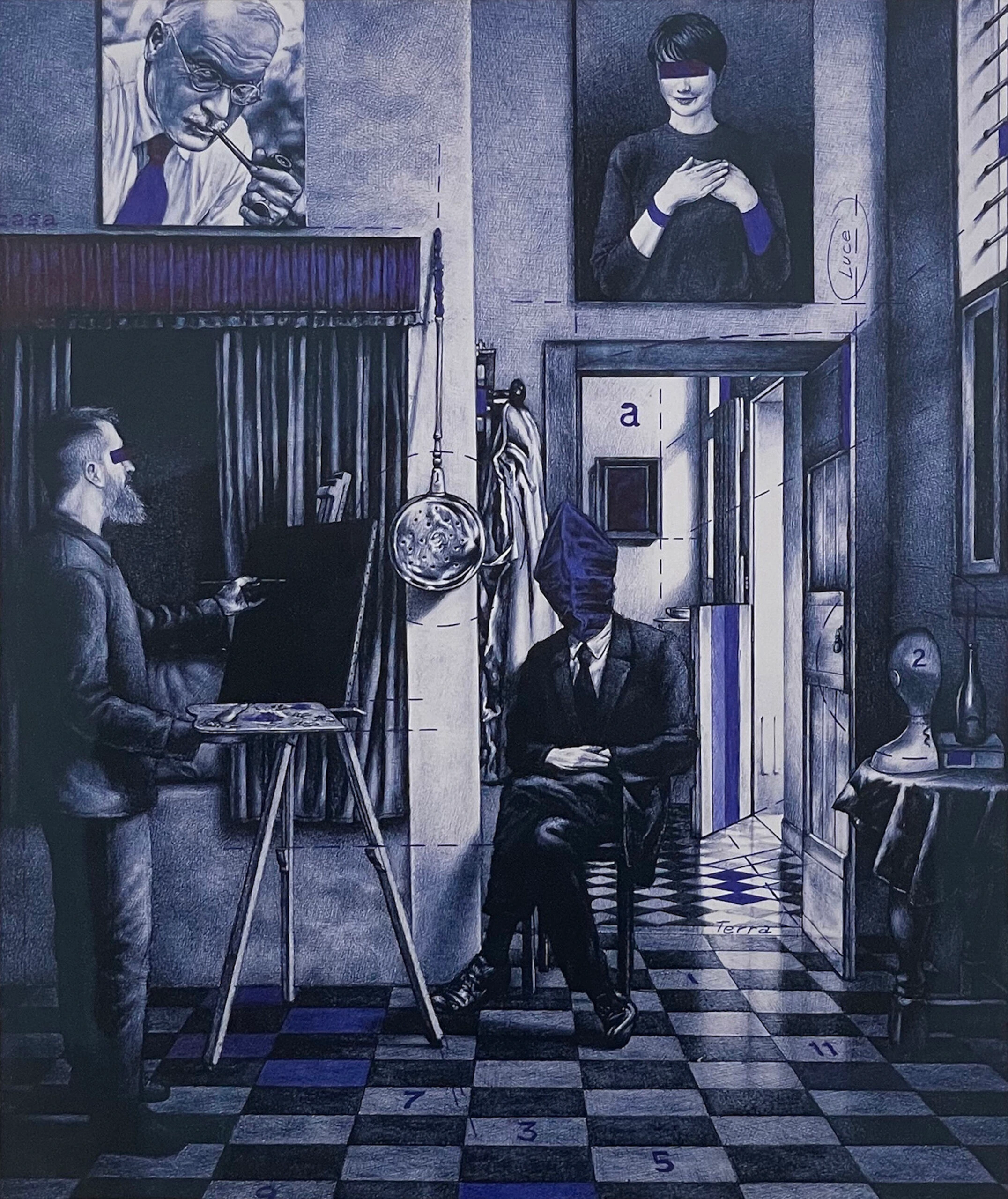 Sacra famiglia; Maria Crispal, Giuseppe e Jung