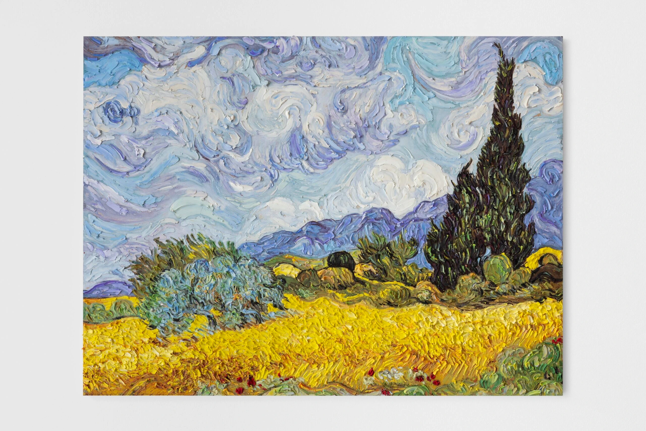 Campo di grano con cipressi (da Vincent Van Gogh)