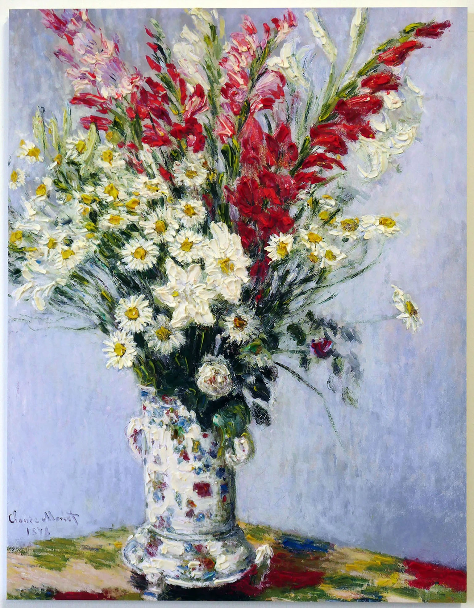 Bouquet di gladioli gigli e margherite da Claude Monet 01