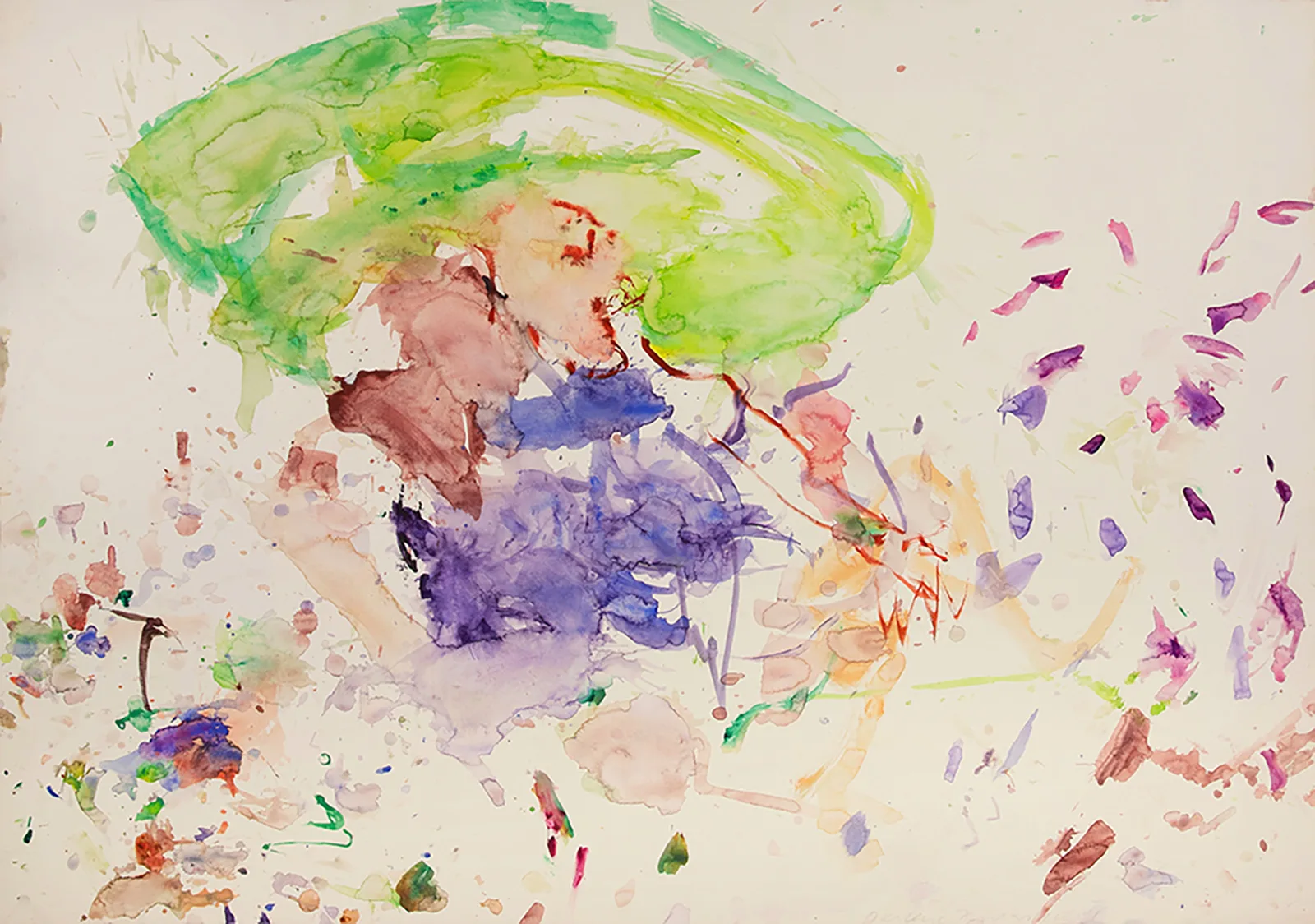 Untitled (figure ante landscape)