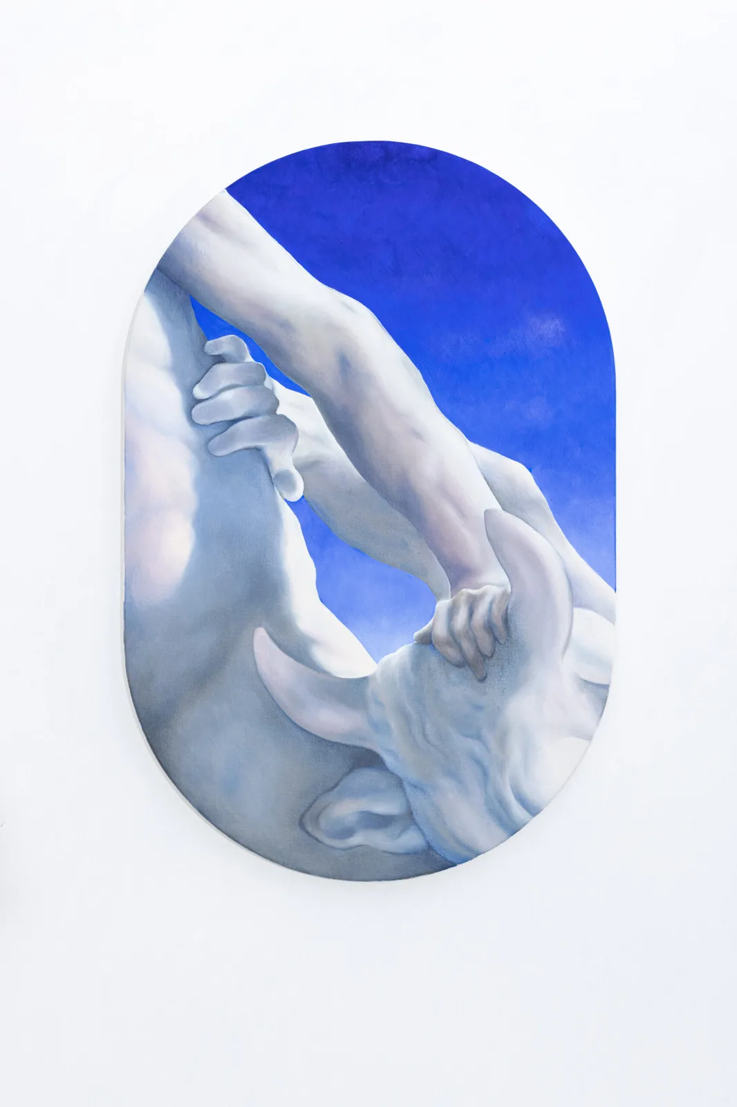 Hands that rise and feet that crush (The Minotaur and Theseus)