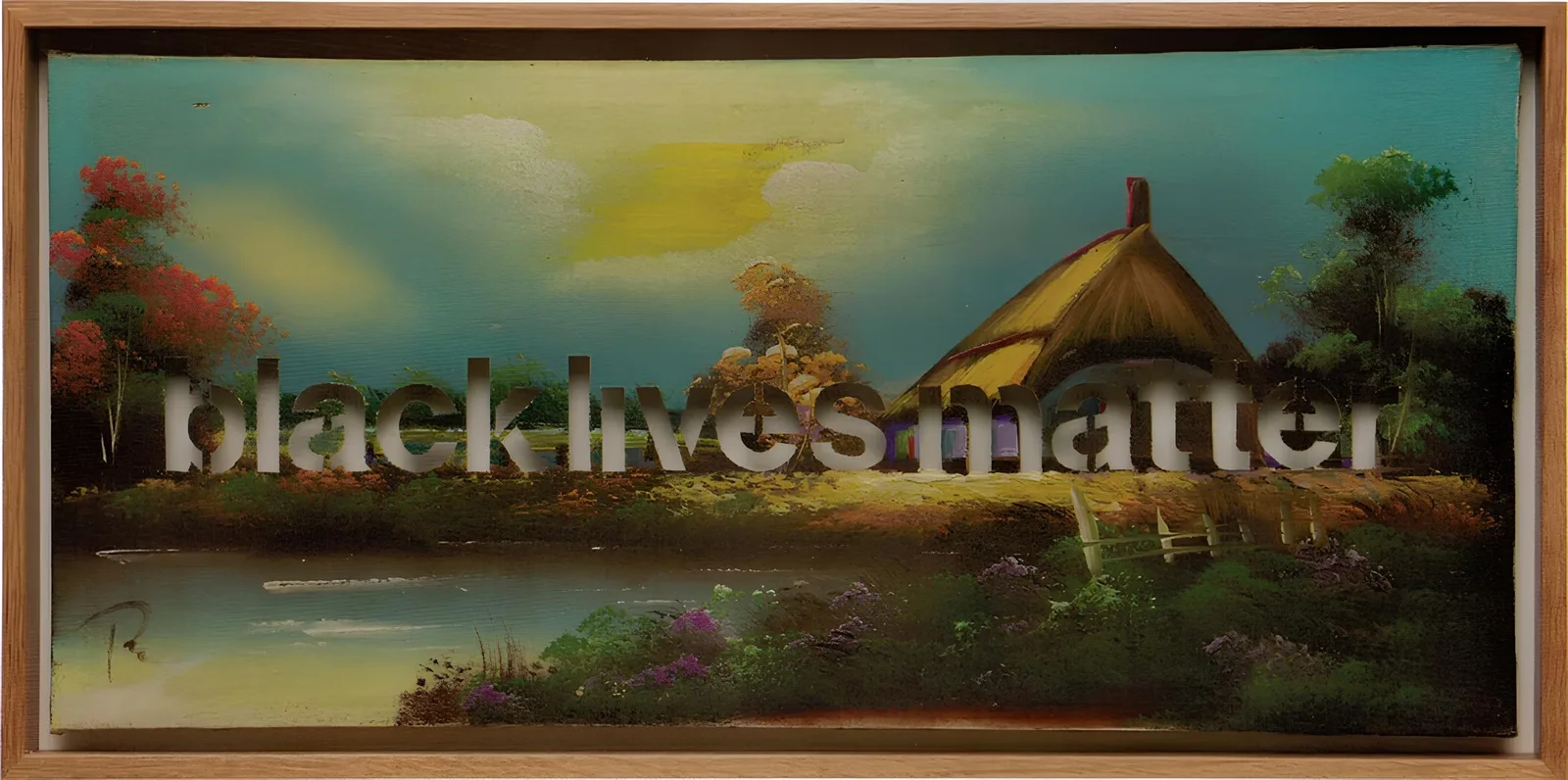 Armchair Painting (black lives matter)